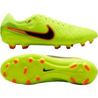 Nike Tiempo Legend 10 Pro Gras Voetbalschoenen (FG) Neongeel Zwart Oranje
