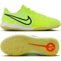 Nike Tiempo Legend 10 Academy Chaussures de Foot en Salle (IN) Enfants Jaune Noir Orange