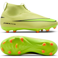 Nike Zoom Mercurial Superfly 10 Academy Gras / Kunstgras Voetbalschoenen (MG) Kids Geel Neongeel Oranje
