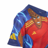 adidas Lamine Yamal Zomerset Kids Blauw Donkerblauw Rood Oranje