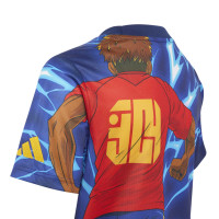 adidas Lamine Yamal Zomerset Kids Blauw Donkerblauw Rood Oranje