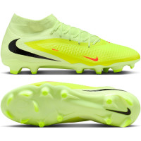Nike Phantom 6 High Academy Gras / Kunstgras Voetbalschoenen (MG) Geel Oranje Zwart