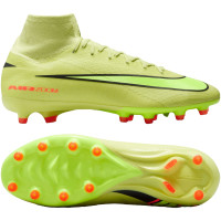 Nike Zoom Mercurial Superfly 10 Pro Gazon Artificiel Chaussures de Foot (AG) Jaune Jaune Néon Orange
