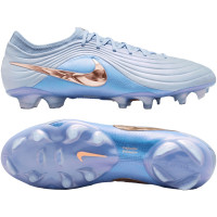 Nike Tiempo Maestro LV8 Elite Gazon Naturel Chaussures de Foot (FG) Bleu Clair Bleu-Violet Bronze