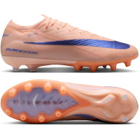Nike Zoom Mercurial Vapor 16 LV8 Elite Kunstgras Voetbalschoenen (AG) Zalmroze Donkerblauw Paars