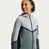 Nike Tech Fleece Sportswear Trainingspak Kids Grijs Donkergrijs Zwart Lichtblauw