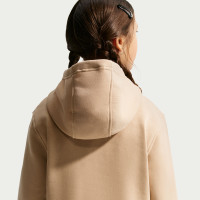Survêtement polaire Nike Sportswear Club à capuche pour enfants, beige et blanc