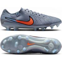 Nike Tiempo Legend 10 Elite Gras Voetbalschoenen (FG) Lichtblauw Felrood Zwart