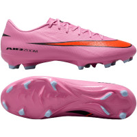 Nike Zoom Mercurial Vapor 16 Academy Gras / Kunstgras Voetbalschoenen (MG) Roze Felrood Lichtblauw