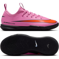Nike Zoom Mercurial Vapor 16 Academy Chaussures de Foot en Salle (IN) Enfants Rose Rouge Vif Bleu Clair