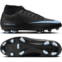 Nike Mercurial Superfly 10 Club Gazon Naturel Gazon Artificiel Chaussures de Foot (MG) Noir Bleu Clair