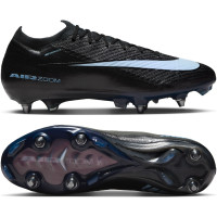 Nike Zoom Mercurial Vapor 16 Elite IJzeren-Nop Voetbalschoenen (SG) Zwart Lichtblauw