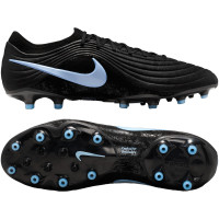 Nike Tiempo Maestro Elite Gazon Artificiel Chaussures de Foot (AG) Noir Bleu Clair