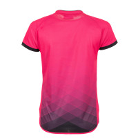 Chemise de football Stanno Altius rose noir pour femmes