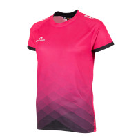 Chemise de football Stanno Altius rose noir pour femmes