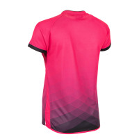 Chemise de football Stanno Altius rose noir pour femmes