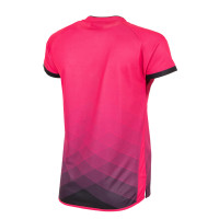 Chemise de football Stanno Altius rose noir pour femmes