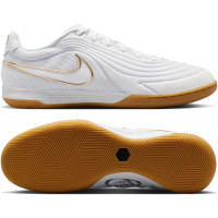 Nike Tiempo Reactgato Zaalvoetbalschoenen (IN) Wit Goud