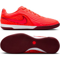 Nike Tiempo Reactgato Zaalvoetbalschoenen (IN) Felrood Oranje Bordeauxrood