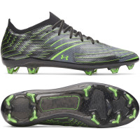 Under Armour Shadow Elite 4 Mach Chaussures de Foot Gazon Naturel (FG) Noir Metallic Black Vert Néon