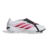 adidas Predator League FT Gras Voetbalschoenen (FG) Wit Zwart Roze