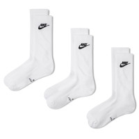 Nike Everyday Elevated Crew Sokken 3-Pack Wit Zwart