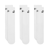 Nike Everyday Elevated Crew Sokken 3-Pack Wit Zwart
