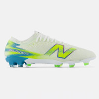 New Balance Furon V9 Pro Gras Voetbalschoenen (FG) Wit Geel Blauw