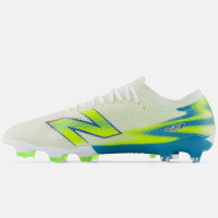New Balance Furon V9 Pro Gras Voetbalschoenen (FG) Wit Geel Blauw
