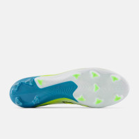 New Balance Furon V9 Pro Gras Voetbalschoenen (FG) Wit Geel Blauw