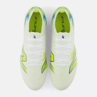 New Balance Furon V9 Pro Gras Voetbalschoenen (FG) Wit Geel Blauw