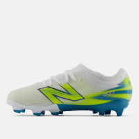 New Balance Furon V9 Team Gras Voetbalschoenen (FG) Kids Wit Geel Blauw