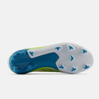 New Balance Furon V9 Team Gras Voetbalschoenen (FG) Kids Wit Geel Blauw