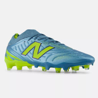 New Balance Tekela V5 Pro Low Gras Voetbalschoenen (FG) Metallic Blue Geel