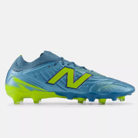 New Balance Tekela V5 Pro Low Gras Voetbalschoenen (FG) Metallic Blue Geel