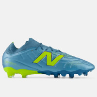 New Balance Tekela V5 Team Low Gazon Naturel Chaussures de Foot (FG) Bleu Métallique Jaune