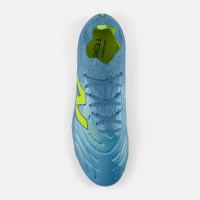 New Balance Tekela V5 Team Low Gazon Naturel Chaussures de Foot (FG) Bleu Métallique Jaune
