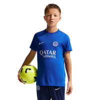Nike Inter Milan Strike Trainingsshirt 2026-2027 Kids Blauw Donkerblauw Wit
