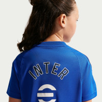 Nike Inter Milan Strike Trainingsshirt 2026-2027 Kids Blauw Donkerblauw Wit