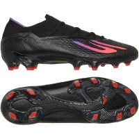Skechers SKX_2 Elite Gazon Naturel Chaussures de Foot (FG) Noir Mauve Néon