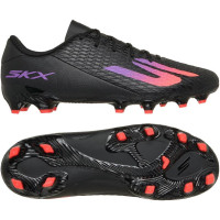 Skechers SKX_2 Club Gazon Naturel Artificiel Chaussures de Foot (MG) Blanc Rouge Vif Bleu Rose