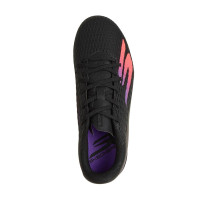 Skechers SKX_2 Gazon Naturel Artificiel Chaussures de Foot (MG) Enfants Noir Mauve Néon