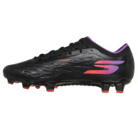 Skechers Razor 2 Elite Gazon Naturel Chaussures de Foot (FG) Noir Mauve Néon