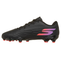 Skechers Razor 2 Low Gras / Kunstgras Voetbalschoenen (MG) Kids Zwart Paars Neon