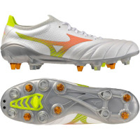 Mizuno Morelia Neo V Beta Elite IJzeren-Nop Voetbalschoenen (SG) Wit Oranje Limoen