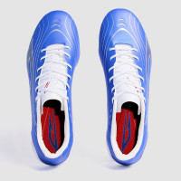Sokito Scudetta Biotouch Chaussures de Foot Gazon Naturel (FG) Bleu Blanc Rouge