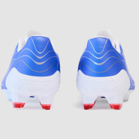 Sokito Scudetta Biotouch Chaussures de Foot Gazon Naturel (FG) Bleu Blanc Rouge