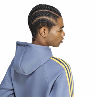 Sweat à capuche adidas Arsenal Originals bleu foncé orange clair