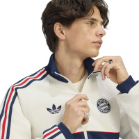 adidas Bayern München Originals Trainingsjack Wit Donkerblauw Rood