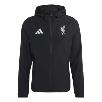 Veste d'entraînement adidas Liverpool Tiro Travel 2026-2027 noir et blanc